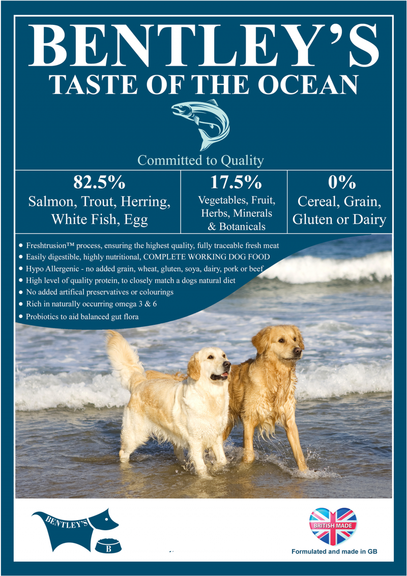 Bentleys Taste of the Ocean 500g for Working Dogs*POST Add on Item